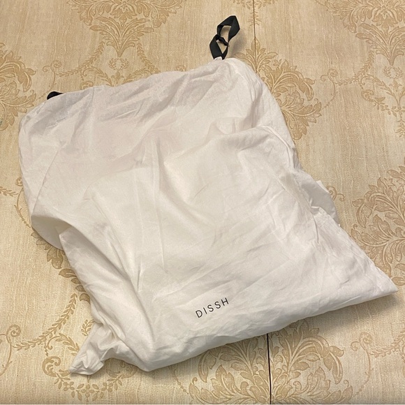 NWT DISSH Aisle White Linen High Neck Halter Beach Wedding Dress 4 - Picture 4 of 7